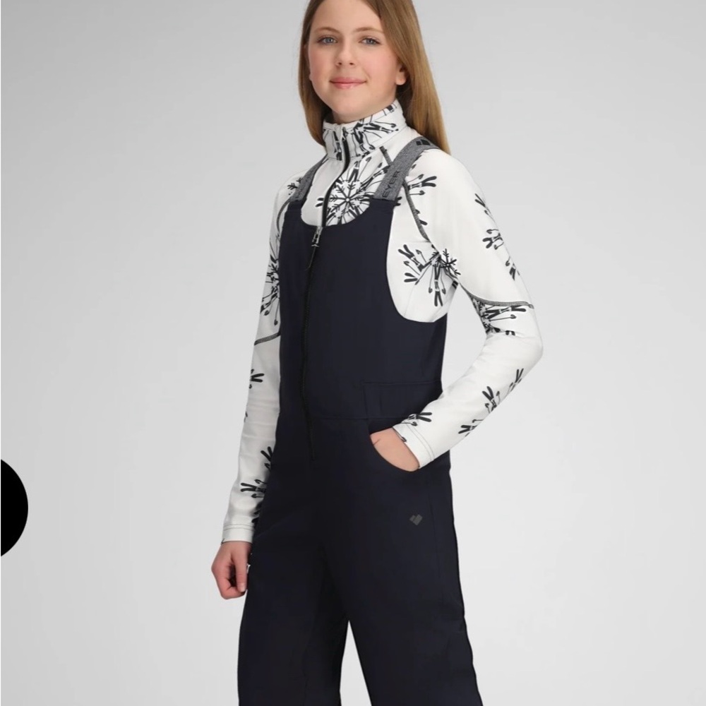 Obermeyer Black Anya Snow Bib - Teen Size 18